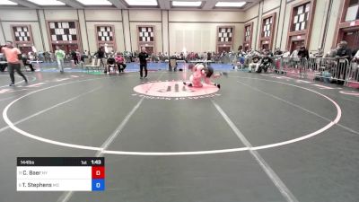 144 lbs Round Of 16 - Cyler Baer, Ny vs Tyler Stephens, Md