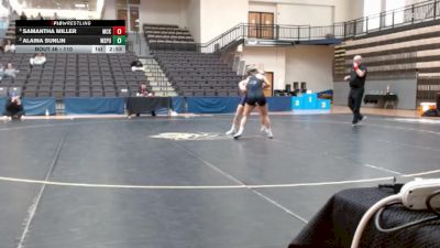 110 lbs Semifinal - Samantha Miller, McKendree University vs Alaina Sunlin, Wisconsin Stevens Point