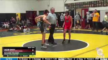 95 lbs Cons. Round 3 - Jacob Smith, Andrew Carnegie Middle School vs Richard Mujagic, Dynasty Wrestling Club