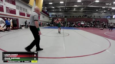 175 lbs Champ. Round 2 - Frank Sheppard, Los Alamos vs Logan Chavez, Casteel High School