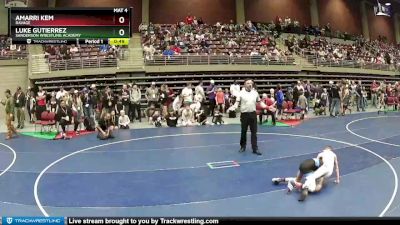 67 lbs Cons. Round 3 - Luke Gutierrez, Sanderson Wrestling Academy vs Amarri Kem, Ravage