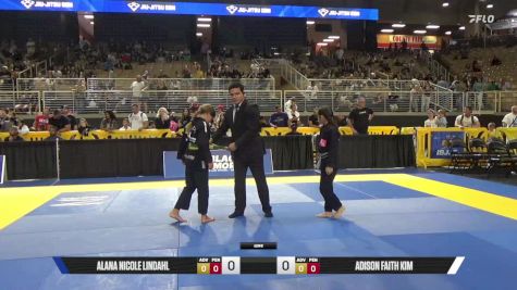 Adison Faith Kim vs Alana Nicole Lindahl 2025 Pan Kids Jiu-Jitsu IBJJF Championship