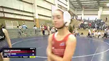 110 lbs Round 1 (10 Team) - Sarai O`Day, Hawaii 2 vs Rhiannon Towers, Utah 2