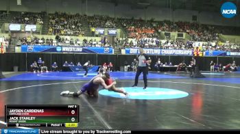 125 lbs Cons. Round 1 - Jayden Cardenas, Cortland State vs Jack Stanley, Mount Union