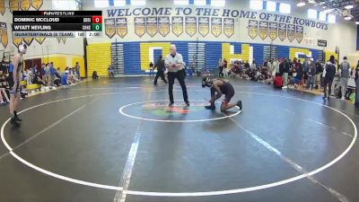 150 lbs Quarterfinals (8 Team) - Dominic McCloud, Braden River vs Wyatt Nevling, Charlotte Hs