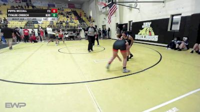 117 lbs Semifinal - Pippa McCall, Fort Gibson vs Tynlee Creech, Miami Wardogs