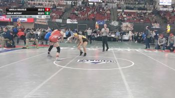 G - 130 lbs Champ. Round 2 - Anola Naugle, Arlee (Girls) vs Leila McKay, Helena Capital (Girls)