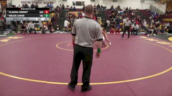 140 lbs 3rd Place Match - Kelice Luker, Tulsa Union High School vs Claudia Heeney, Lockport