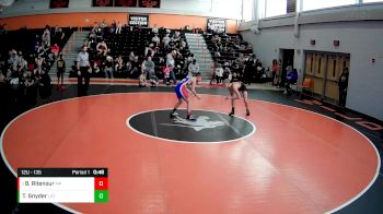 12U - 135 lbs Round 3 - Bentley Ritenour, Mt. Pleasant vs Tristan Snyder, Latrobe