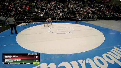 5A 135 lbs Cons. Round 3 - Ryleigh Sega, Box Elder vs Geneya Ferreira, West Jordan