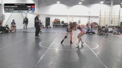 100 lbs Rr Rnd 2 - Olivia Mancha, CTWHALE - GK12E vs Timi Coles, Capital City Wrestling Club - GK12E