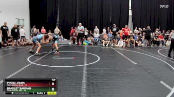 100 lbs Placement (4 Team) - Tyson Jones, Team Gotcha Blue vs Bradley Bauman, Team Gotcha Red