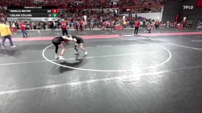 95 lbs Semifinal - Brielle Meyer, Osceola vs Leilani Collins, Laona/Wabeno Rebels