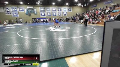 190 lbs Cons. Round 3 - Natalie Castrejon, Sanger vs Virginia Nava, Firebaugh