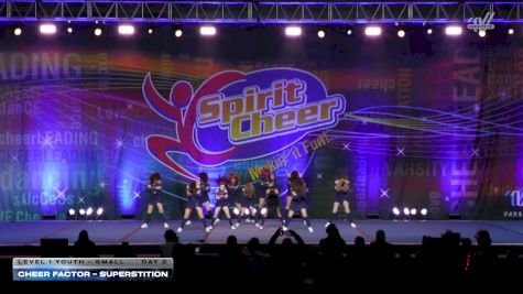 CheerFactor - Superstition [2026 L1 Youth - Small Day 2] 2026 Spirit Cheer Grand Nationals