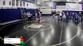 139 lbs Cons. Round 4 - Brennan Ambrose, Ringgold Hs vs Sam Caton, Slippery Rock Area Hs