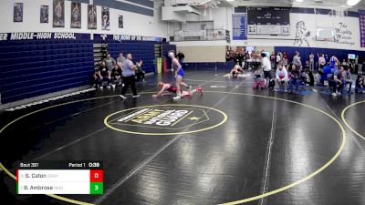 139 lbs Cons. Round 4 - Brennan Ambrose, Ringgold Hs vs Sam Caton, Slippery Rock Area Hs