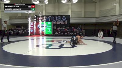 120 lbs Champ. Round 3 - Jackson Schwartz vs Aydin McCallum, Red Cobra Wrestling Academy