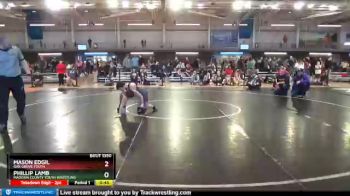 90 lbs Cons. Semi - Phillip Lamb, Madison County Youth Wrestling vs Mason Edgil, Oak Grove Youth