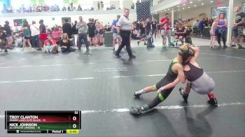 52 lbs Round 4 (10 Team) - Troy Clanton, Finger Lakes Elite Black vs Nick Johnson, U2 Upstate Uprising