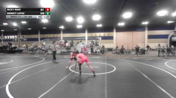 123 lbs Round Of 16 - Ricky Maki, Mat Time vs Emmett Lopez, Dominant WC