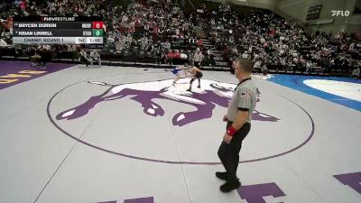 4A 106 lbs Champ. Round 1 - Brycen Durkin, Murray vs Keian Linnell, Stansbury