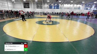 130 lbs Round Of 32 - Matthew Thibaudeau, Warren RI vs Gabe Williams, Sanford