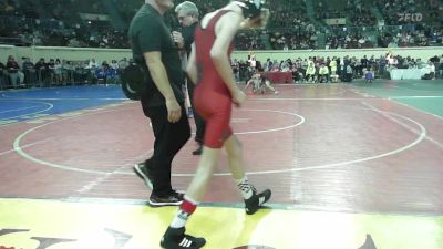 100 lbs Consi Of 32 #2 - Wally Thomas, Crossings Christian School vs Connor Kelly, Hennessey Eagles Jr High