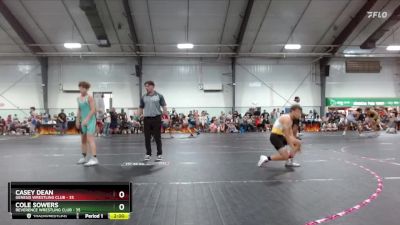 122 lbs Cons. Semi - Casey Dean, Genesis Wrestling Club vs Cole Sowers, Reverence Wrestling Club