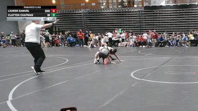 130 lbs Round 3 (8 Team) - Lauren Samuel, Capital City WC vs Clayton Chapman, Darkhorse Wrestling