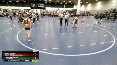 82 lbs Cons. Round 2 - Beau Boles, Victory School Of Wrestling vs Carson Smith, F-5 Grappling