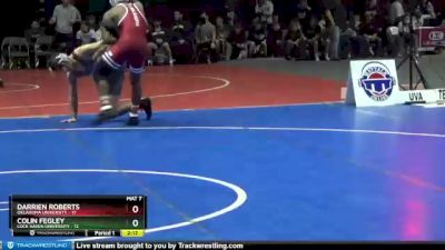 184 lbs Finals (2 Team) - Colin Fegley, Lock Haven University vs Darrien Roberts, Oklahoma University