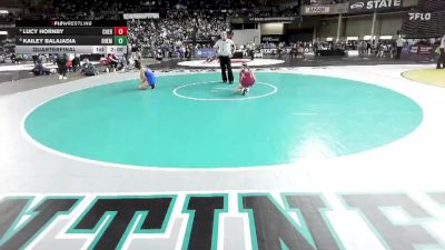 Girls 2A 110 lbs Quarterfinal - Lucy Hornby, W. F. West (Girls) vs Kailey Balajadia, Bremerton (Girls)
