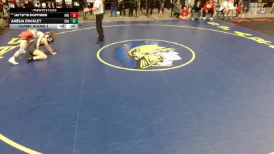 110 lbs Champ. Round 1 - Jaiydyn Hoffman, Unattached vs Amelia Buckley, Unattached