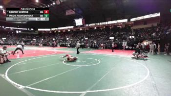 122 lbs Quarterfinal - Cooper Whiting, Unattached vs Jacob Acevedorena, Unattached