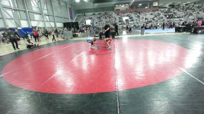 55-59 lbs Champ. Round 2 - Oakley Waitkus, Team Tulsa Wrestling Club vs Abrielle Thomas, Team Pennsylvania