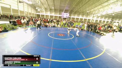 84 lbs Round 3 (4 Team) - Easton Carlson, Sanderson Wrestling Academy vs Andrew Wiehle, Mat Demons