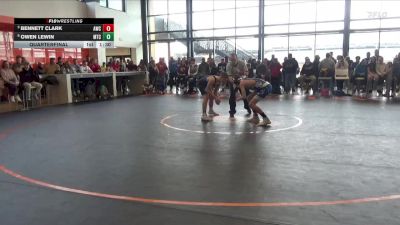 125 lbs Quarterfinal - Bennett Clark, Anamosa Wrestling Club vs Owen Lewin, McDominate Training Center