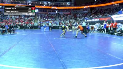 1A-165 lbs Champ. Round 1 - Maxx Solie, Jesup vs Lane Mitchell, Lawton-Bronson