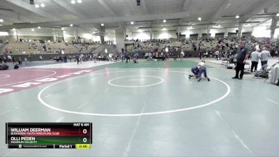 130 lbs Round 1 - William Deerman, Buckhorn Youth Wrestling Club vs Olli Peden, Maximum Velocity