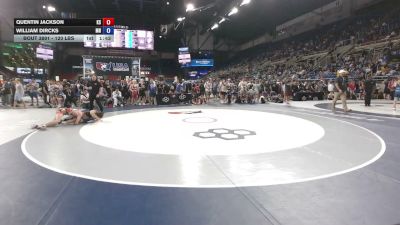 120 lbs Champ. Rd Of 128 - Quentin Jackson, Kansas vs William Dircks, Minnesota