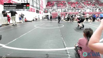120 lbs Consolation - Harley Boatman, Redskins Wrestling Club vs Beaux Gasaway, Henryetta Knights Wrestling Club