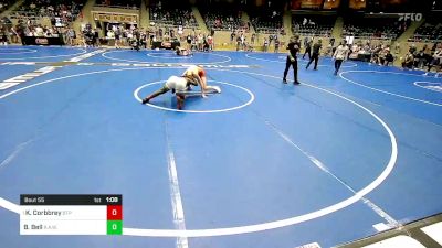 132-140 lbs Semifinal - Kehlan Corbbrey, Tulsa Blue T Panthers vs Brendan Bell, R.A.W.