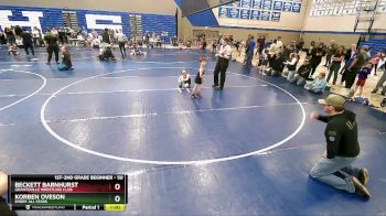 50 lbs Cons. Round 2 - Korben Oveson, Emery All Stars vs Beckett Barnhurst, Grantsville Wrestling Club