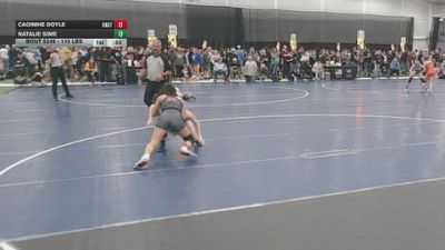 115 lbs Cons. Sub-rd Of 32 - Caoimhe Doyle, Unattached vs Natalie Sime