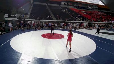 69.4-74.2 lbs Champ. Round 2 - Dusty Wilson, Oregon vs Saige Silva, Idaho