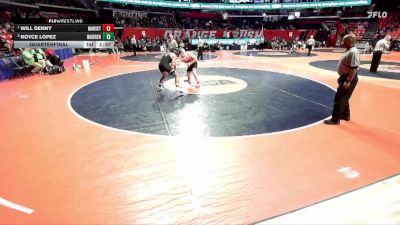 3A 165 lbs Quarterfinal - Will Denny, Chicago (Marist) vs Royce Lopez, Gurnee (Warren)