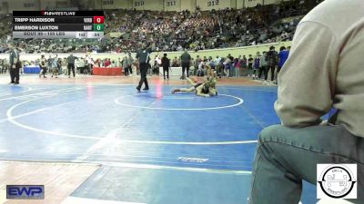 100 lbs Consi Of 32 #2 - Tripp Hardison, Verdigris vs Emerson Luxton, Bartlesville Wrestling Club