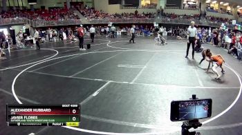 65 lbs Champ. Round 2 - Alexander Hubbard, 2TG vs Javier Flores, Sutherland Youth Wrestling Club