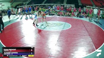 106 lbs Quarters & Wb (16 Team) - Evan Provost, Oregon 1 vs Gunner Samora, New Mexico